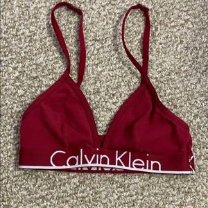 Maroon Calvin Kelvin bralette!